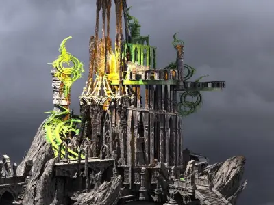 Neverland castle 1 3D model