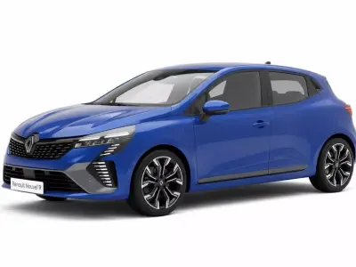 Renault Clio NouvelR Metallic Blue Hatchback 3D model