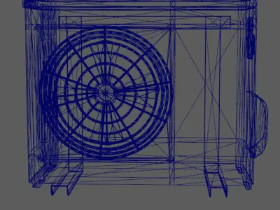 air conditional Low-poly 3D model