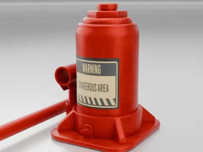 car jack Low-poly 3D model