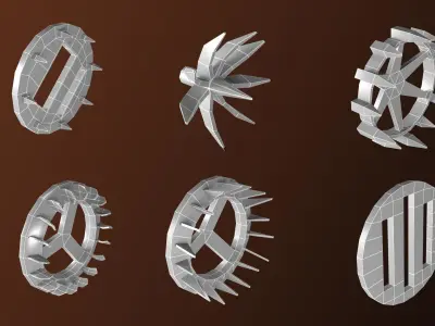 30 apocalypse guard base mesh Low-poly 3D model