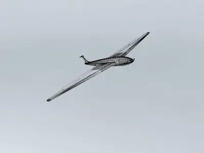 AEROPLANE plane flying in sky Free 3D model