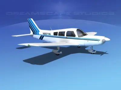 Piper PA-28  V19 3D model