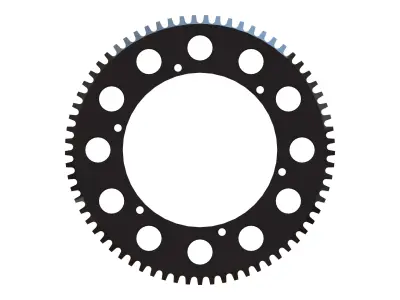 Steel Rear Sprocket for Go Kart 70 T 3D model
