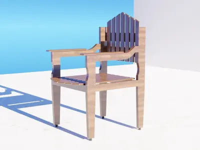 Living Room Chair 001 3D model