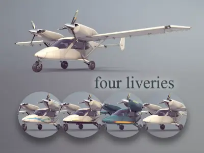 Accord-201 with four liveries 3D Model Collection