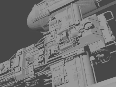  Y-wing starfighter 3D print model 3D model