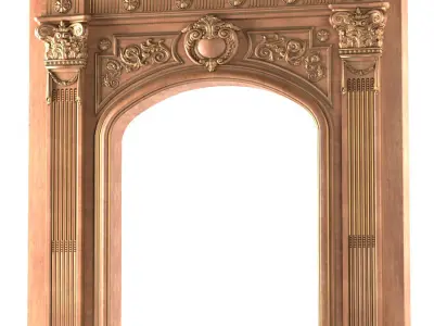 Arched doorway Arch in classic style 3D model