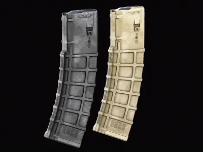 Magpul PMag40 Magazine Low-poly 3D model