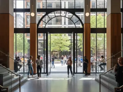 residential and commercial building Low-poly 3D model