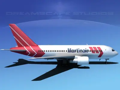 Boeing 767-100 Martinair 3D model