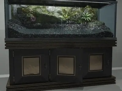 Complete Terrarium and Stand - Equipment 3D model