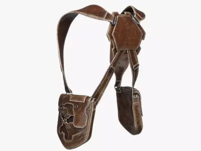 Holster Bag Low-poly 3D model