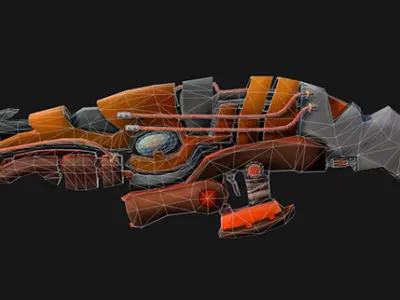 PolyGuardian MeshBlaster Free low-poly 3D model