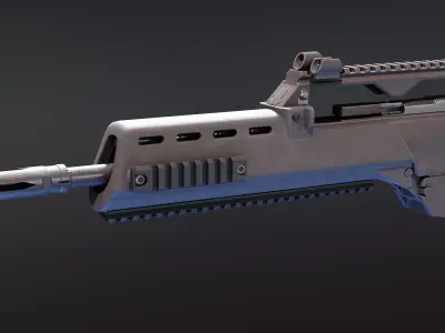 G36 Medium length Handguard Low-poly 3D model