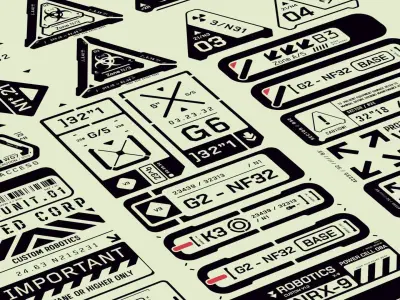 Cyberpunk Decals Vol 4 Texture