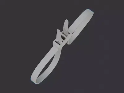 Zip Tie Handcuff Prop Low-poly 3D model