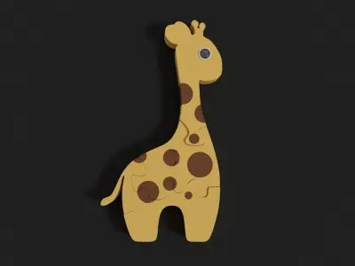 Giraffa puzzle Free 3D model