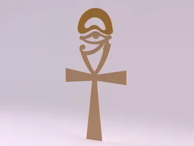 Egyptian Symbols - 015 Low-poly 3D model