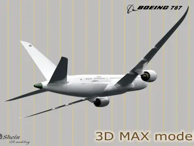 BOEING-787 boeing max 3D model