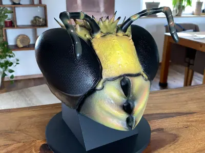 Insect wasp similar-High- end 3D print model highpoly Free 3D print model