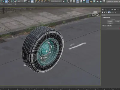 TYRE 3D model PBR tire Low-poly 3D model