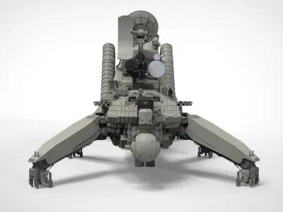 mobile missile launcher basement 3D model