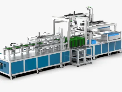 New Energy Accessories Feeding Mechanism 3D model