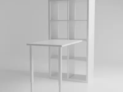 Desk set Free 3D model