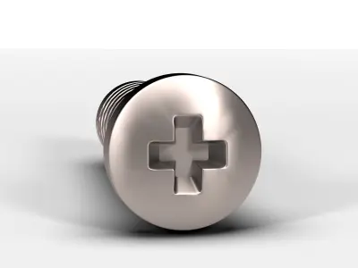 Star Screw Low-poly 3D model