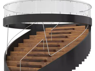 Circular staircase 3D model