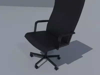 Leather Office Chair Free low-poly 3D model