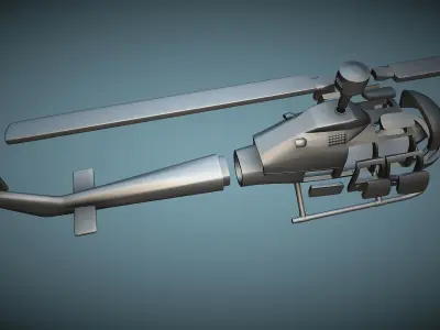 Fairchild Hiller FH-1100 - 3D Printable Model 3D print model