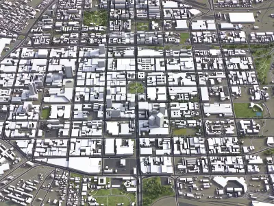 Pretoria - 3D City Low-poly 3D model