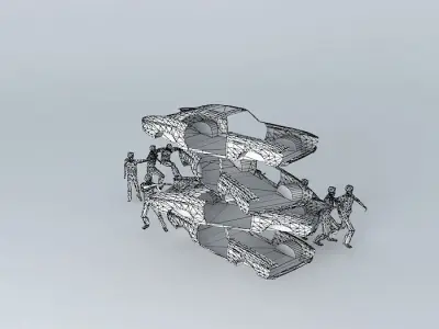 Algerian Illegal Business Ends with a Massacre Free 3D model