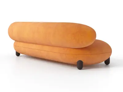 Noom Flock Sofa 240 Free 3D model