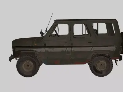 UAZ Pubg Mobile 3D model