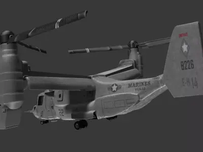 V22 OSPREY Helicopter 3D model