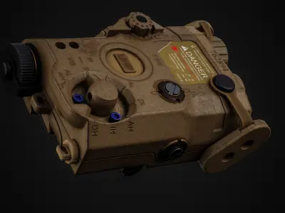 PEQ-15 Low-poly 3D model