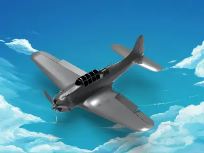 Douglas SBD Dauntless 3D model