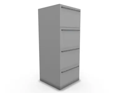 File Cabinet Small SHC Quick Office LM Low-poly 3D model