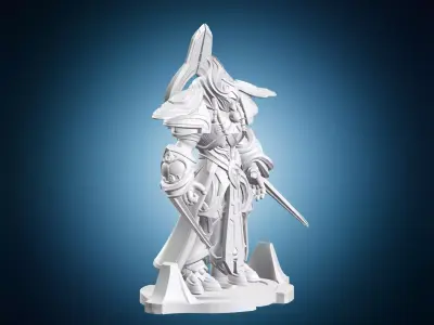 Protoss Zealot Warrior Miniature 3D print model