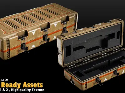 17 Crate Game Asset 3D model