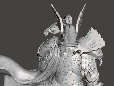 HANDSOME SON MINIATURE MODEL FIGURE FOR SCIFI GAMES RPG WARGAMES 3D print model