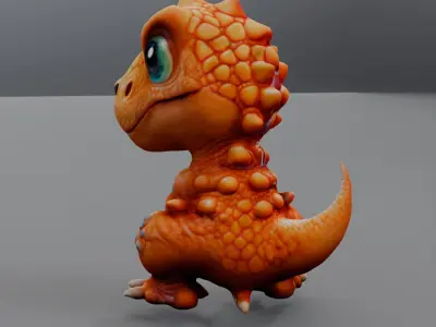 baby dinosaur 3D model