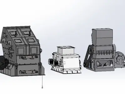 crusher machines 3D model