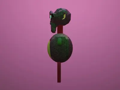 Monkey Man Low-poly 3D model