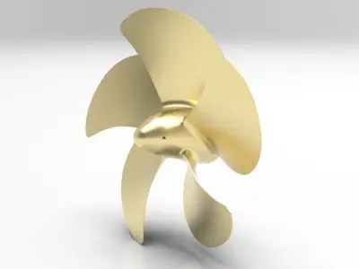 NURBS 5 BLADE PROPELLER OF AZIPOD  3D model