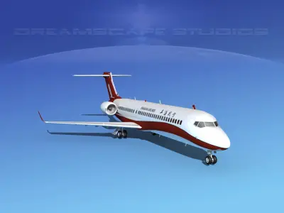Comac ARJ21-700 Shanghai Airlines 3D model