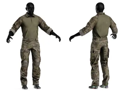 CRYE PRECISION COMBAT UNIFORM G4 Low-poly 3D model